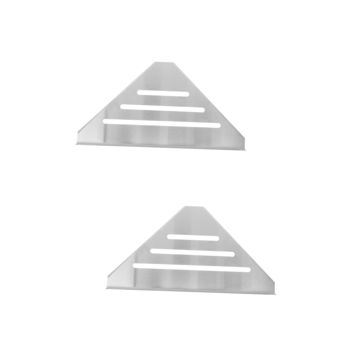 Estante de Ducha Colgante de Acero Inoxidable de 2 Piezas para baño, Estante de Escritorio de Esquina montado en la Pared con estantes de Almacenamiento de Metal, Organizador