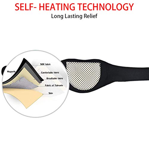 SyeRum Nackenbandage,Selbsterhitzender Nackenschutz,Büro Nackenschutz Winter Nackenwärmer und Hals Nackenbandage Halskrause Gürtel,Selbsterhitzende Halskrause Turmalin-Magnet-Nackenstütze