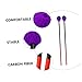TOYANDONA 2pcs Marimba Mallets with Durable Carbon Fiber Handles Percussion Sticks for Xylophone Comfortable Grip Vibrant Purple for Music Lovers and Beginners