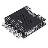 ZK-TB21Q Bluetooth 5.1 Amplifier Board 2.1 Channel 50W*2+100W Mini Hi-Fi Audio Amp Supporting Qualcomm APTX-HD, AUX Lossless Input, Sub Amplifiers with Mic Input, DC 12-24V (ZK-TB21 Upgraded)