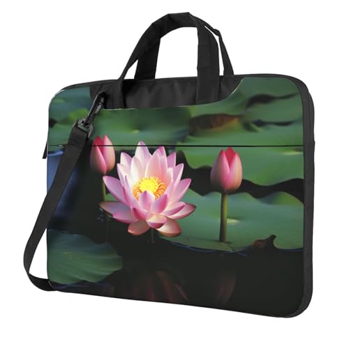 Sac d'ordinateur imprimé lotus pour bureau et déplacements scolaires
