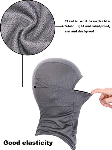 3 Pieces Ski Mask Balaclava Full Face Mask For Men Women Windproof Balaclava Sun Protection Breathable Face Cover (Black, Grey, Navy Blue, General Size) #TOP4