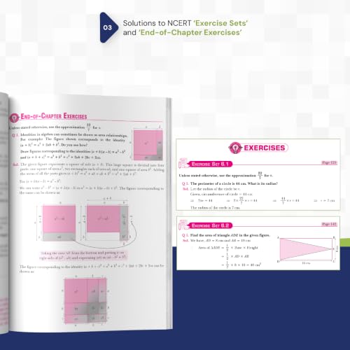 Image of Xam idea NCERT Solutions Mathematics Class 9 (Ganita Manjari Part-1) | CBSE 2026-27 | Solved 'Think and Reflect' & 'Think, Draw and Infer' Questions | ... Exercise Sets & End-of-Chapter Exercises