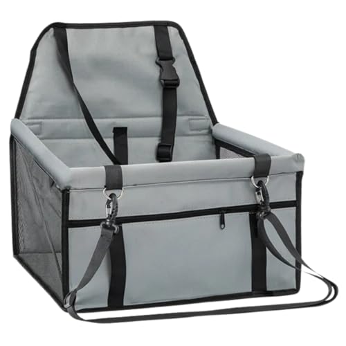 Cadeirinha Assento Pet para Carro - Conforto e Segurança para Pets até 10kg - Acolchoada e com Cinta