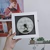 Creative Picture Frames CD Music Frame CD Display Frame CD Wall Display for CD Gallery Office Home Decor(White, S)