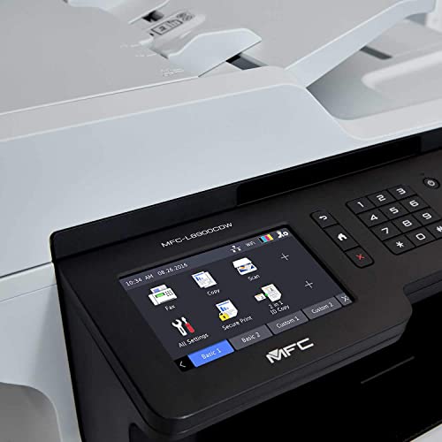Brother Mfc-L8900Cdw Business Color Laser All-In-One Printer, Print Scan Copy Fax, Automatic 2-Sided Printing, 5 Inch Color Touchscreen, 250-Sheet, 512Mb, Bundle With Jawfoal Printer Cable #TOP4