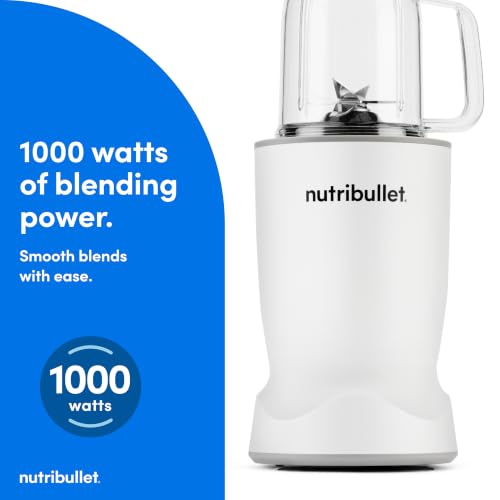 nutribullet Turbo Tumbler Edition, Personal Blender For Smoothies & Frozen Drinks, 24 Ounce Tumbler with boot, 32 Ounce Cup, Travel & To-Go Lids, 1000 Watt, Matte White, NB30400AW - image 4