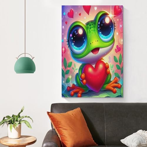 Affiche grenouille murale avec impression sur toile haute définition 50x75