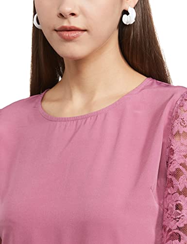 Image of Safana Women's Solid Regular Fit Shirt (LTP7767 Rosebud Pink 4XL)