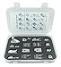Youngine 16pcs Máquina de coser profesional Pies prensatelas Kit de dobladillo multifunción Repuestos Accesorios para vástago bajo, Hermano, Cantante, Janome, Viking, Toyota, Sencillez, Kenmore