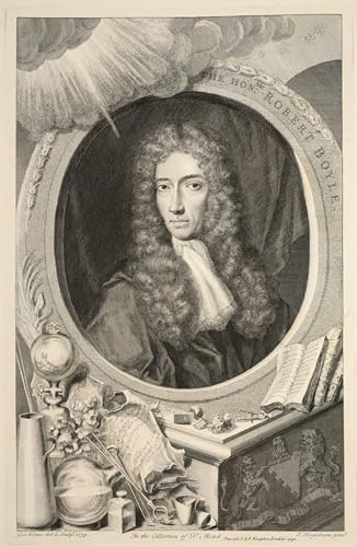 Cuadro de lienzo Robert Boyle de Jacobus Houbraken 60x90cm para decoración de salón