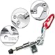 Brateuanoii 5 Stück Schnellspanner Kniehebelspanner Set, Toggle Clamp 301AM, Metall Horizontal Schnellspanner, Anti-Rutsch Vertikale Clamp, Push Pull Toggle Clamp, Für Den Maschinenbetrieb, Zimmerei