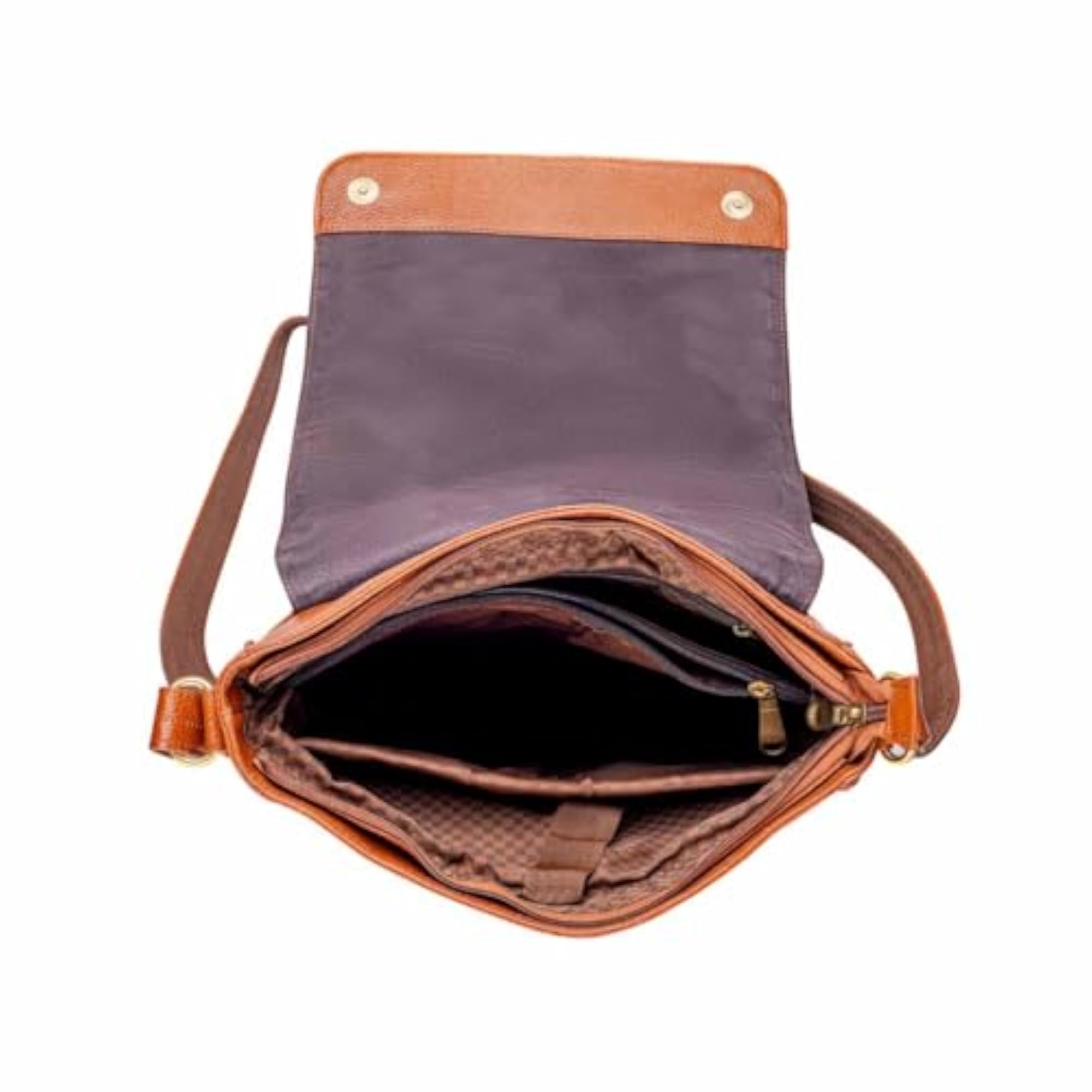 Full Grain Leather Multipurpose Crossbody Bag for Men