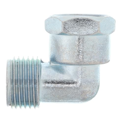 GALPADA Juntas y Adaptador de Tubo de Estufa de Gas con Rosca Interna 4 Puntos, Codo Ajustable de Conexión para Cocina de Gas, Accesorio Seguro y Compatible para Instalación Doméstica, 1