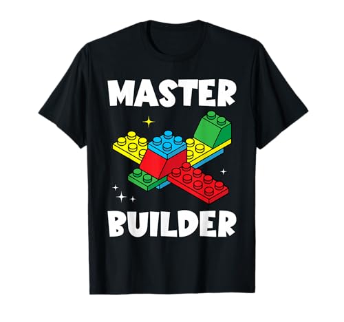 Master Builder Kids Building Blocks Brick Toy Master Builder T-Shirt