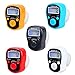 EQ Finger Counter, 5 Digital LED Electronic Handheld Tally Counter Clicker with Case - 5 Pack