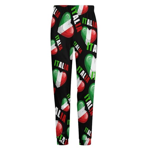 Italy Flag Pajama Pants Men Pj Bottoms Sleepwear Lounge Pant4