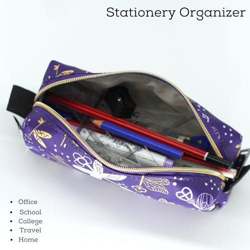 Image of VISMIINTREND Multi Utility Pencil Pen Stationery Cosmetic Brushes Sunglasses Pouch for Girls /Boys /Men /Women | School | Travel | Office | Organizer | Birthday /Return Gifts for Kids