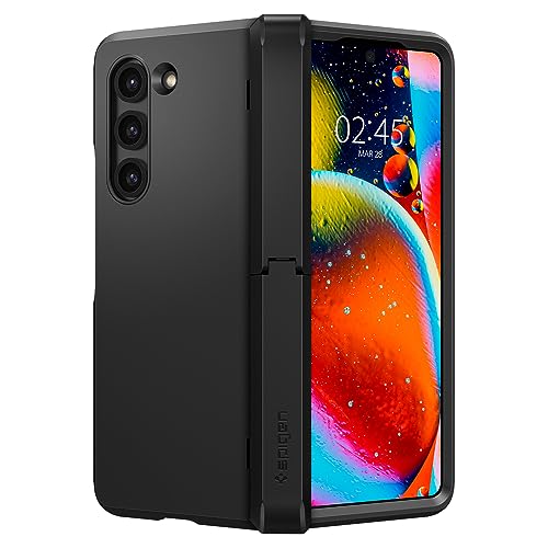 Spigen Tough Armor Pro P Case Cover Designed for Samsung Galaxy Z Fold 5 (2023), [Hinge Protection With Kickstand] - Black