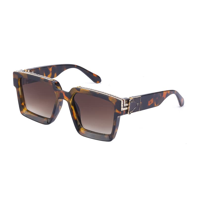Image of Luxury Eyewear, Designer Square Sunglasses, UV 400 protection, Thick and strong Frame, for Men and Women