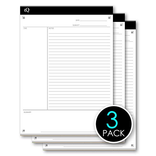 Blocs-notes iScholar iQ lignés format lettre pour prise de notes fluide