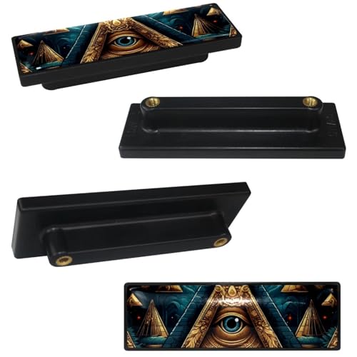 Boutons de commode bleu pyramide pour chambre et bureau