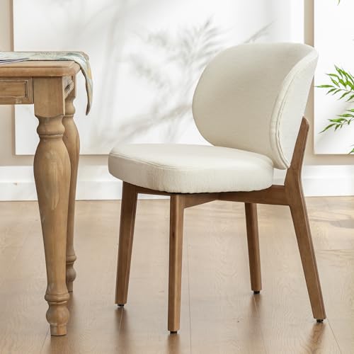 YOUNIKE Boucle Fabric Mid-Century Dining Chair