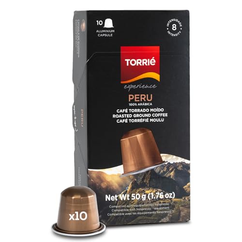 Torrié Compatible with Nespresso® Original Machines Coffee Pods | Home Compostable Capsules | Intense Espresso (10 pods)