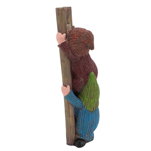 Gnomes échelle d'escalade statuette peinte à la main