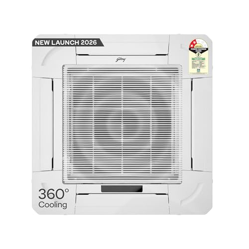 Image of Godrej 2 Ton 2 Star Inverter Cassette AC, New Launch, 1 Year Comprehensive Warranty with 5-in-1 Convertible Cooling, 360 Cooling, Anti Freeze Protection (AC 2.0T TR CIC 24M2TG WA 4)