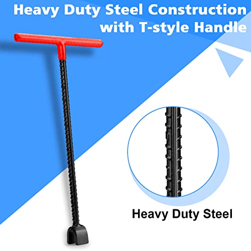 Eapele Water Meter Key 16 Inch Enforced Steel T-Handle With 4-Way Multi-Functional Universal Cross Key #TOP3