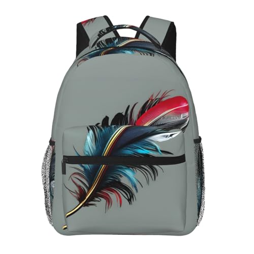 Sac à dos plumes dansantes adulte résistant à l'eau avec multi-poches