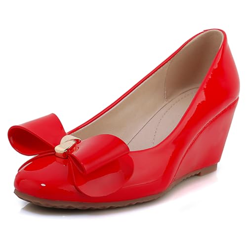 Escarpins rouges confortables pour robe de soirée et mariage