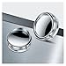 2Pcs Blind Spot Car Traffic Car Rear View Mirror Full Vision 360 Wide Anger Parking Assitant Convex Mirror(Silver)