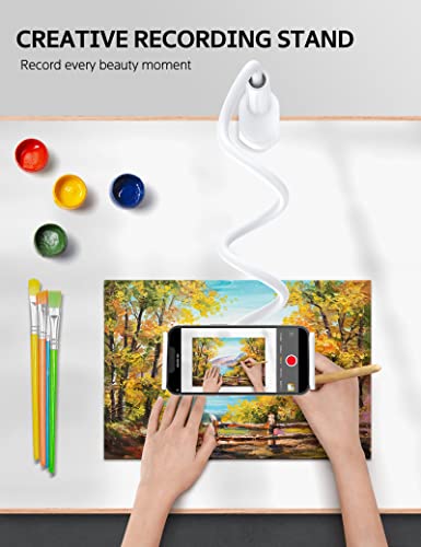 Image of Rupoku Gooseneck Tablet Holder Phone Stand, Flexible Tablet Stand, 360 Adjustable Lazy Arm Holder Clamp Mount Bracket Bed for iPad Air Pro mini, Samsung Galaxy Tabs, iPhone, Switch, 4.0~10.5 inch Devices