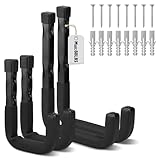 SEDY Ganchos de almacenamiento de garaje resistentes: 4 piezas de 6 y 3 pulgadas, ganchos de escalera de almacenamiento