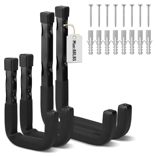SEDY Heavy Duty Garage Storage Hooks: 4-Piece 6