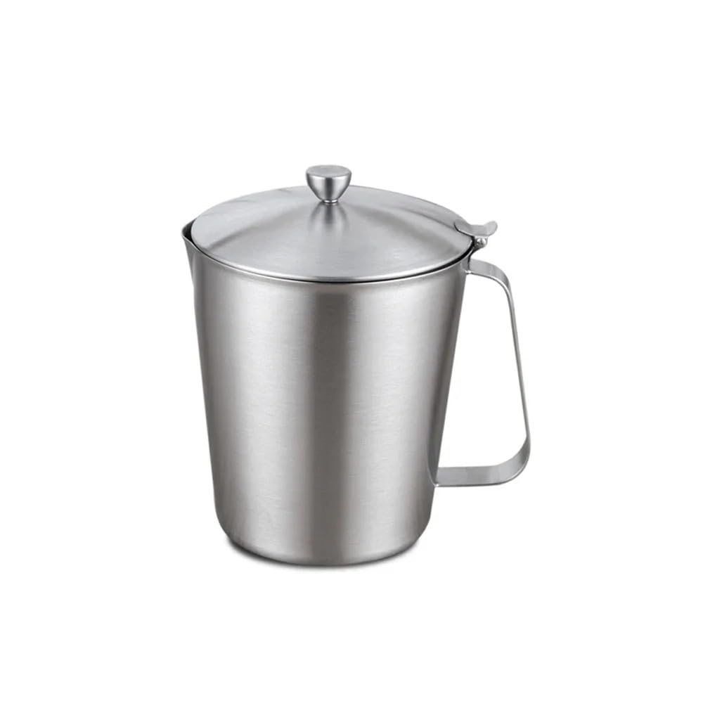 1 szt. Z pokrywką 304 stal nierdzewna miarka kubek miarowy cylinder miarowy mleko herbata pieczenie łyżka(2000ml)