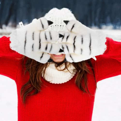 Guantes de invierno de felpa Didiseaon cálidos y cómodos para manos 4