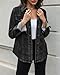 luvamia 2025 Jean Jackets for Women Fashion Denim Jacket Western Oversized Shacket Jacket Button Up with Pockets Washed Black Size Large Fits US 12-14