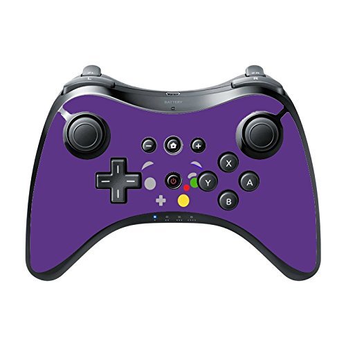 Minimal Retro Purple Gamer Wii U Pro Controller Vinyl Decal Sticker Skin by Demon Decal