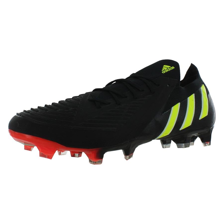 Image of adidas Predator Edge. 1 Low Firm Ground Mens Soccer Cleat in Black