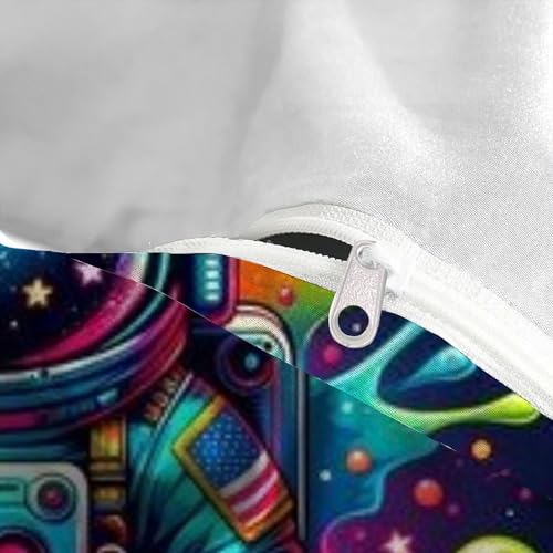 Housse de couette astronaute de qualité supérieure avec impression 3D couleur - 5