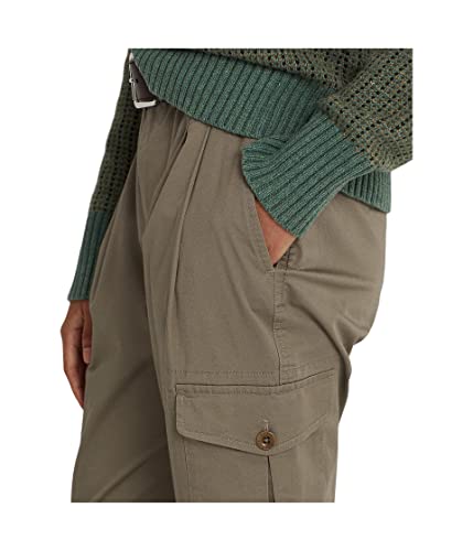 Lauren Ralph Lauren Micro-Sanded Twill Cargo Pants Muted Moss 103