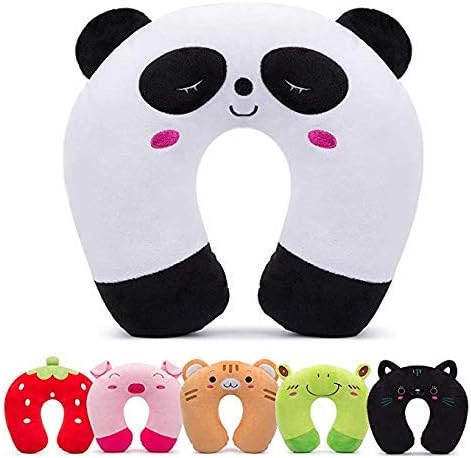 Travel Pillow for Kids,Toddler Neck Pillow Cute Animal Neck Head Chin Support Travel Accessories for Airplane, Car, Train,Recline
