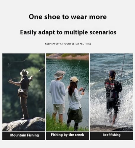 Felt Sole Wading Shoes for Men Fly Fishing Deck Boots Waterproof Lightweight Breathable Wide Non-slip Felt Bottom Quick Dry Warm Cotton Insole Casual Comfort Wear Mud Walking Hiking Sports Booties2