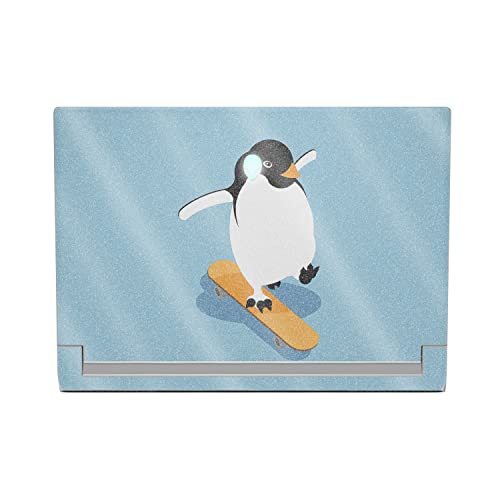 MightySkins Glossy Glitter Skin Compatible With Alienware X17 R2 (2022) Full Wrap Kit - Skater Penguin | Protective, Durable High-Gloss Glitter Finish | Easy To Apply & Change Styles | Made in the USA