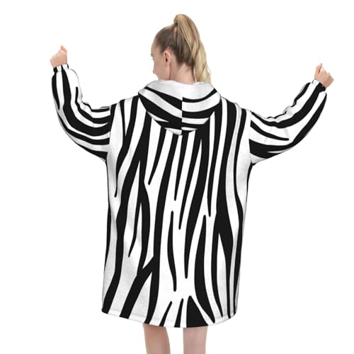Sweat couverture zébré pour soirées cocooning canapé - 3