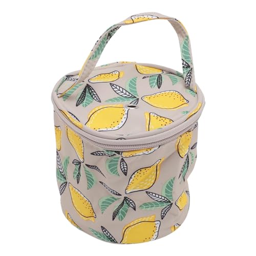 Yarn Storage Bag Round Portable Knitting Storage Bag Soft 600D Ox Cloth Crochet Case for Beginners Round Yarn BagKnitting Bed in Ox