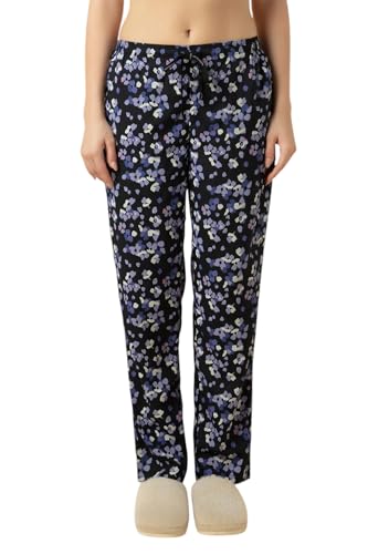Image of Van Heusen Women's Printed Lounge Pants | Drawstrings & Side Pockets | Ultra Soft Fabric | Relaxed Fit | At home pyjamas | Everyday Comfort | Printed | Style 55306 | Available in Pack of 1 & 2
